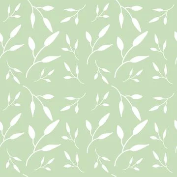 Seamless floral pattern vector flower shape doodle plant abstract texture 스톡 일러스트