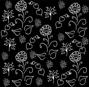 Seamless floral pattern vector Stock Illustration