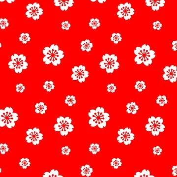 Seamless floral pattern vector Stock Illustration