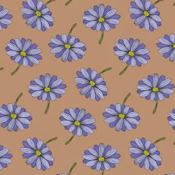 Seamless floral pattern vector Stock Illustration