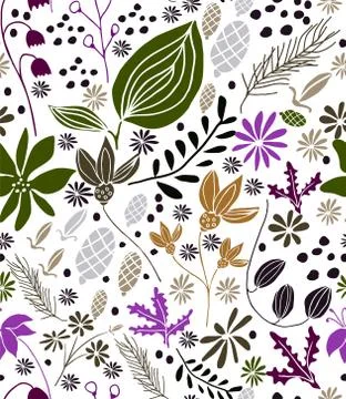 Seamless Floral Pattern in vector Stock Illustration