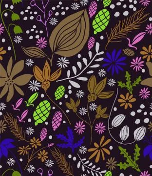 Seamless Floral Pattern in vector Illustrazione stock