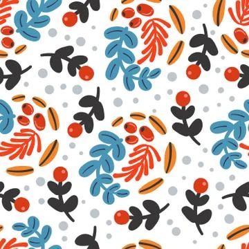 Seamless floral pattern vector Stock Illustration