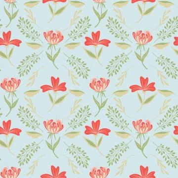 Seamless Floral Pattern in vector Illustrazione stock