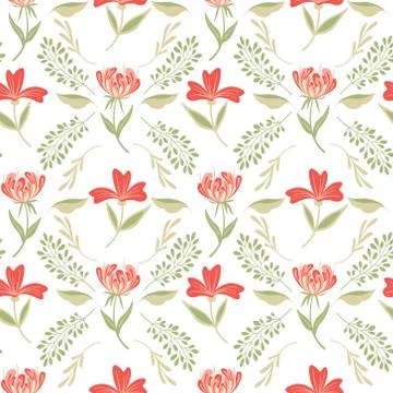 Seamless Floral Pattern in vector Stock Illustration