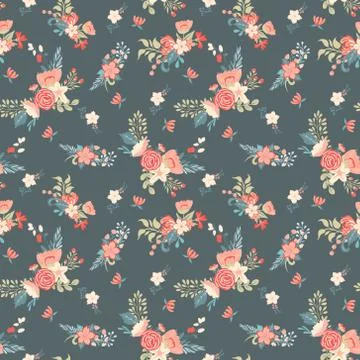 Seamless Floral Pattern in vector Stock Illustration