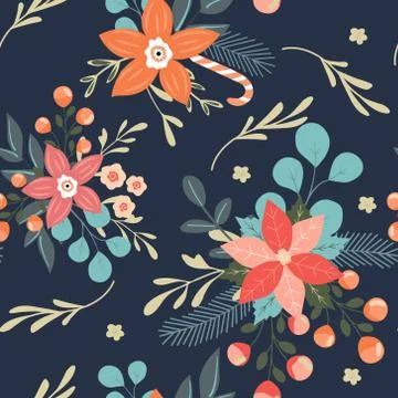 Seamless Floral Pattern in vector Stock Illustration