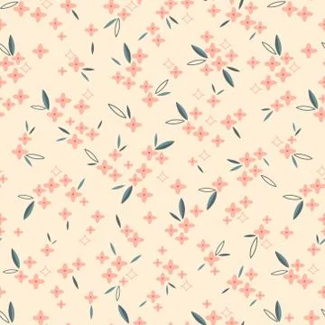 Seamless Floral Pattern in vector Stock Illustration