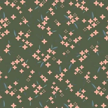 Seamless Floral Pattern in vector Stock Illustration