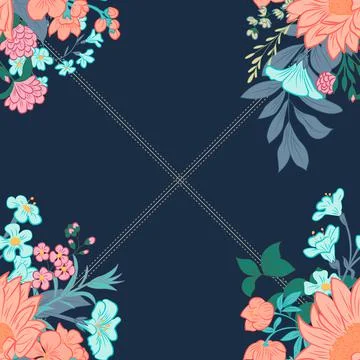 Seamless Floral Pattern in vector Stock Illustration