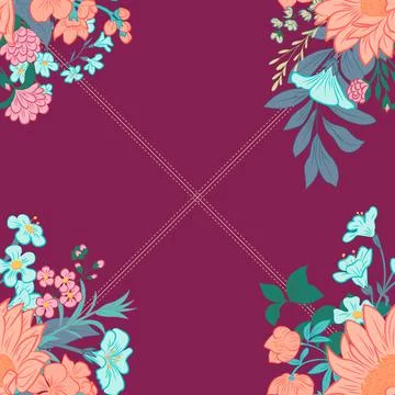 Seamless Floral Pattern in vector Stock Illustration