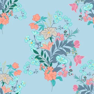 Seamless Floral Pattern in vector Stock Illustration