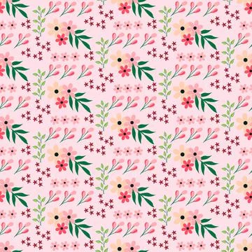 Seamless Floral Pattern in vector Stock Illustration