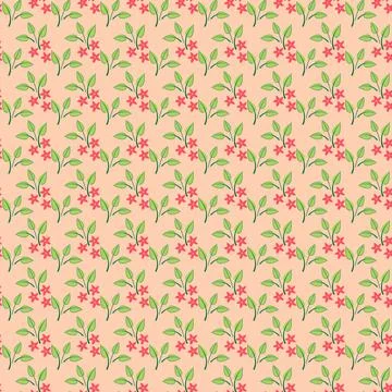 Seamless Floral Pattern in vector Stock-Illustration