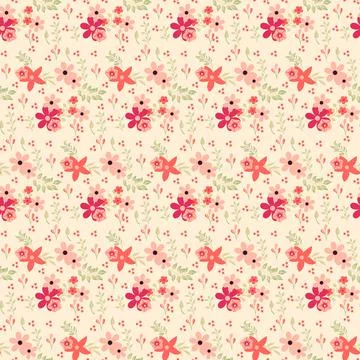 Seamless Floral Pattern in vector Stock Illustration