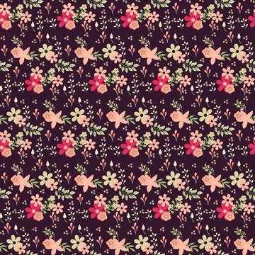 Seamless Floral Pattern in vector Illustrazione stock