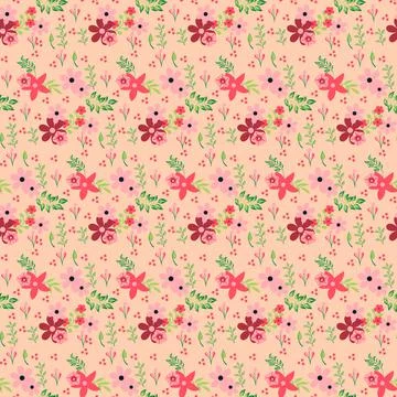 Seamless Floral Pattern in vector Stock Illustration