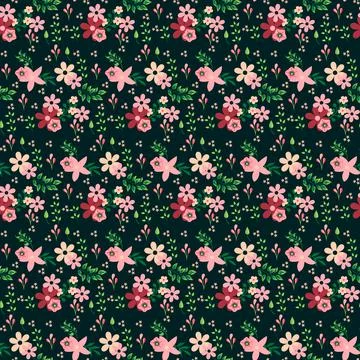 Seamless Floral Pattern in vector Illustrazione stock