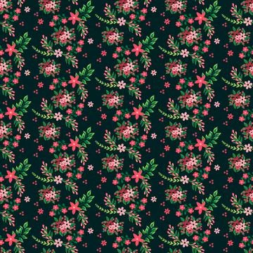 Seamless Floral Pattern in vector Stock Illustration