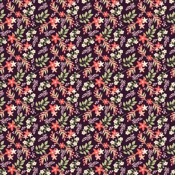Seamless Floral Pattern in vector Stock Illustration