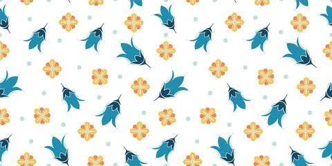 Seamless Floral Pattern in vector Stock Illustration