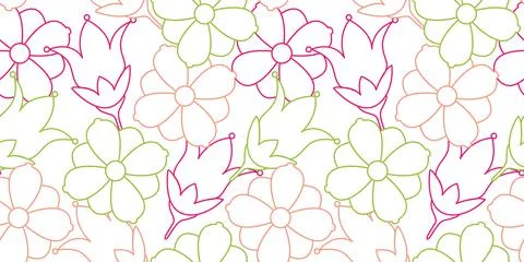 Seamless Floral Pattern in vector Illustrazione stock