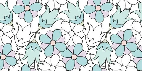 Seamless Floral Pattern in vector Illustrazione stock
