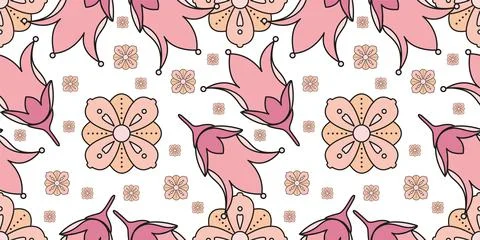 Seamless Floral Pattern in vector Stock Illustration