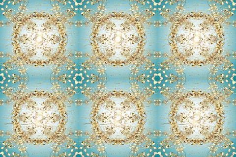 Seamless floral pattern. Wallpaper baroque, damask. Seamless background. Graphic Stock Illustration