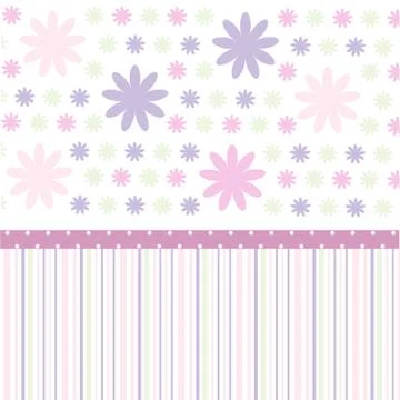 Seamless floral pattern, wallpaper Stock Illustration