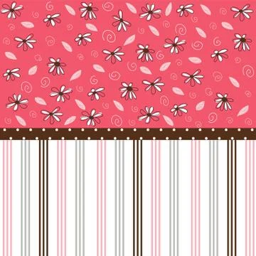 Seamless floral pattern, wallpaper Stock Illustration