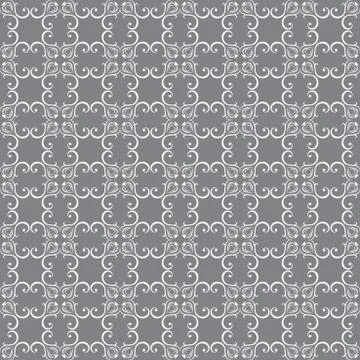 Seamless floral pattern wallpapers in the style of Baroque . Can be used for Stock Illustration