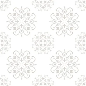 Seamless floral pattern wallpapers in the style of Baroque . Can be used for Stock Illustration