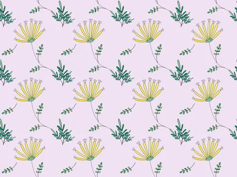 Seamless floral pattern8 Illustrazione stock