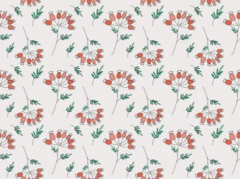 Seamless floral pattern9 Illustrazione stock