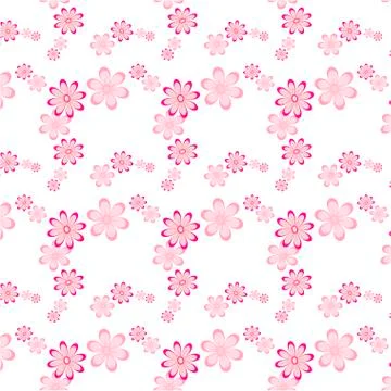 Seamless floral patterns background Stock Illustration