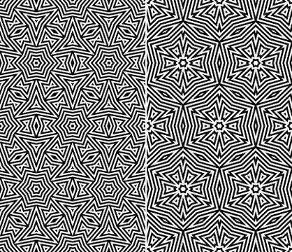 Seamless floral patterns Stock Illustration