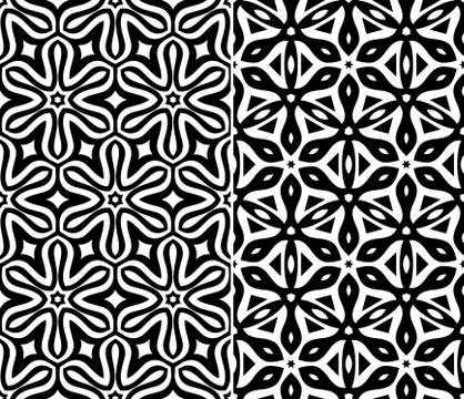 Seamless floral patterns Stock Illustration