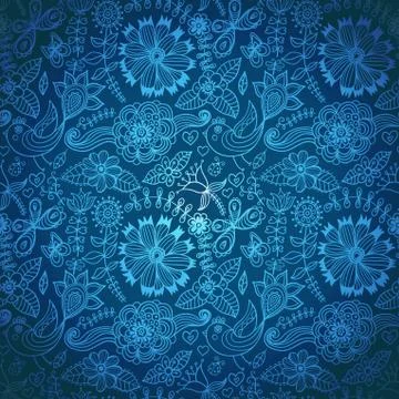 Seamless floral texture. copy that square to the side and you'll get seamless Stock Illustration