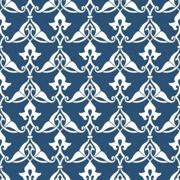 Seamless floral tiling pattern Stock Illustration