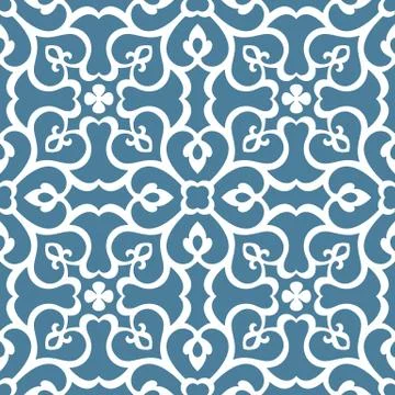 Seamless floral tiling pattern Stock Illustration