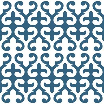 Seamless floral tiling pattern Stock Illustration