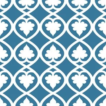 Seamless floral tiling pattern Stock Illustration