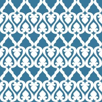 Seamless floral tiling pattern Stock Illustration