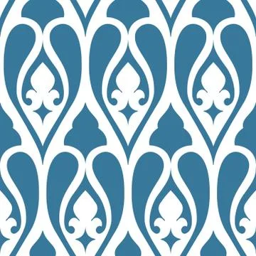 Seamless floral tiling pattern Stock Illustration