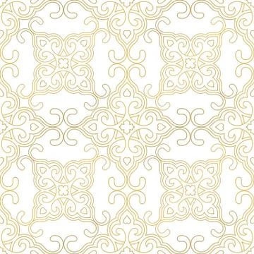 Seamless floral tiling pattern Stock Illustration