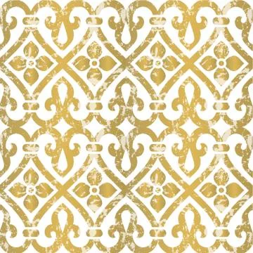 Seamless floral tiling pattern Stock Illustration