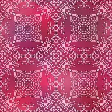 Seamless floral tiling pattern Stock Illustration