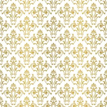 Seamless floral tiling pattern. Stock Illustration