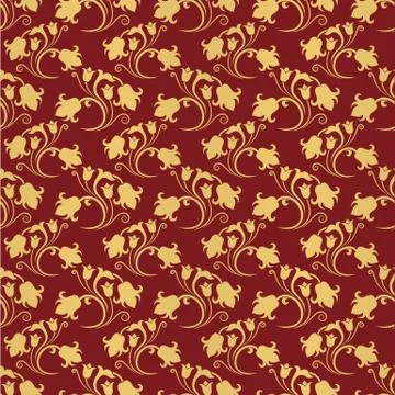 Seamless floral tiling pattern Stock Illustration